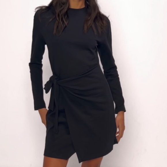 Nation LTD Dresses & Skirts - Nation LTD Taylor Long-Sleeve Wrap Tie Dress